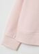Girls' cotton blend pink sweatshirt with bow_2