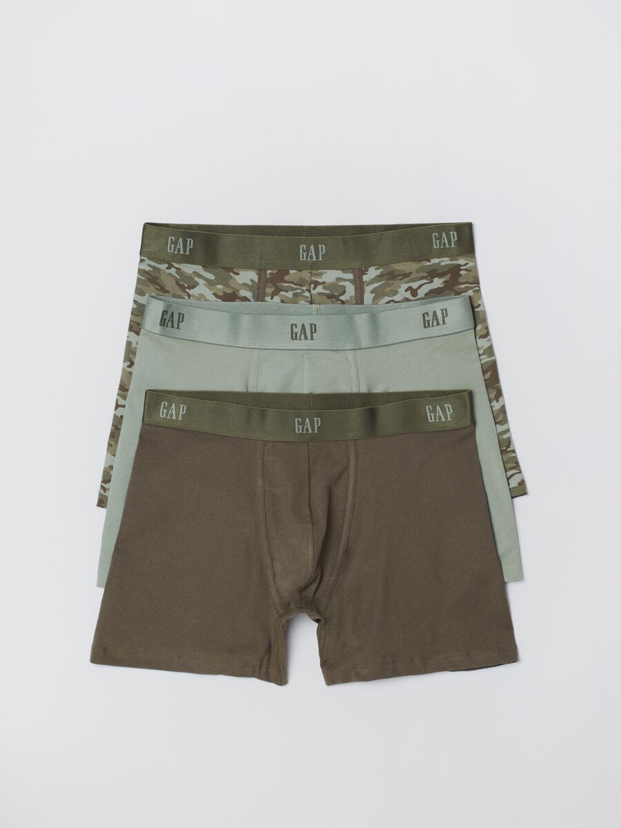 Three-pair pack stretch boxers with camouflage pattern_0