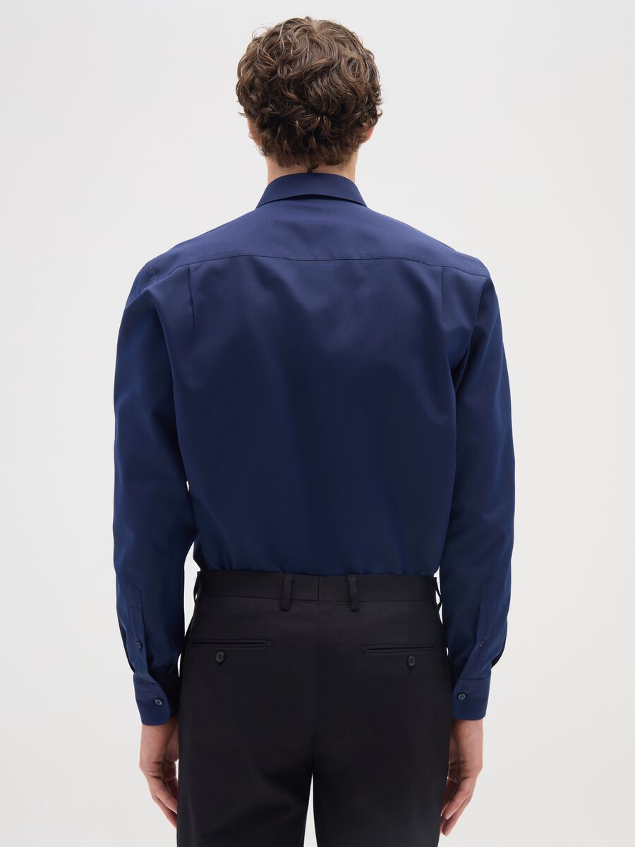 Long-sleeve blue cotton shirt_2