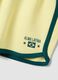 Yellow 100% cotton shorts with elasticated waist, regular fit_5