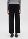 Black pure cotton trousers with elasticated waist_1