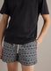 Blue swim shorts with graphic print_2