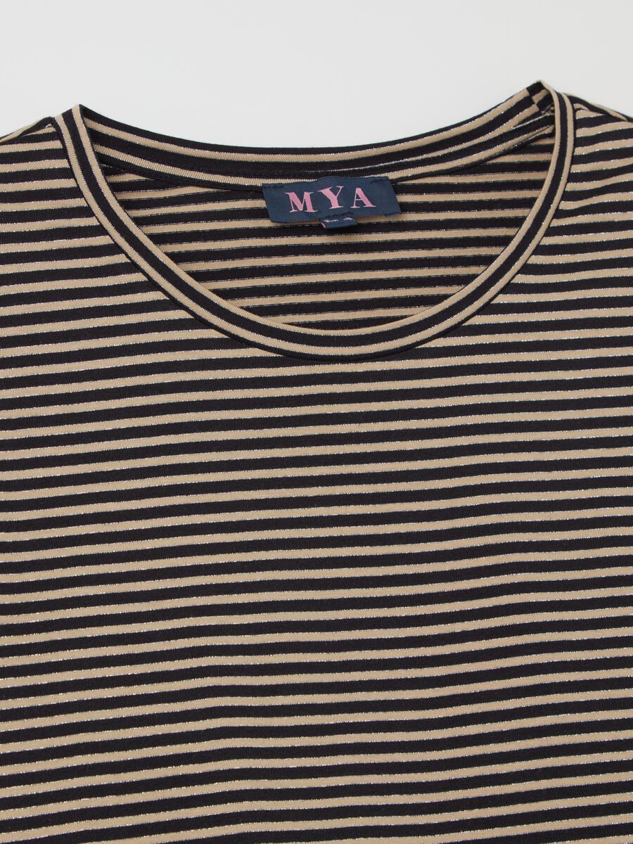 T-shirt in lurex a righe Curvy_5