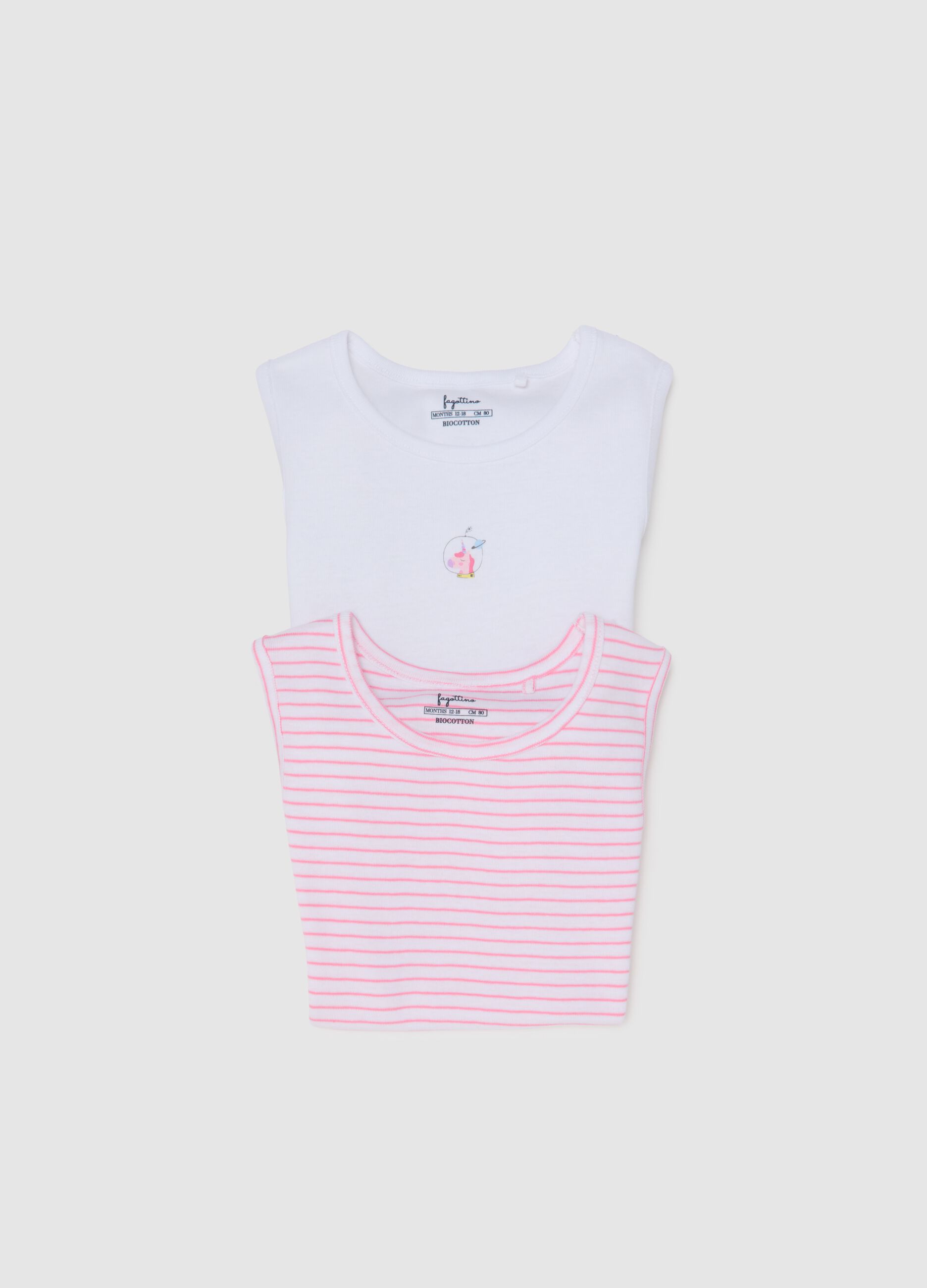 Multicolour pure cotton baby bodysuit set