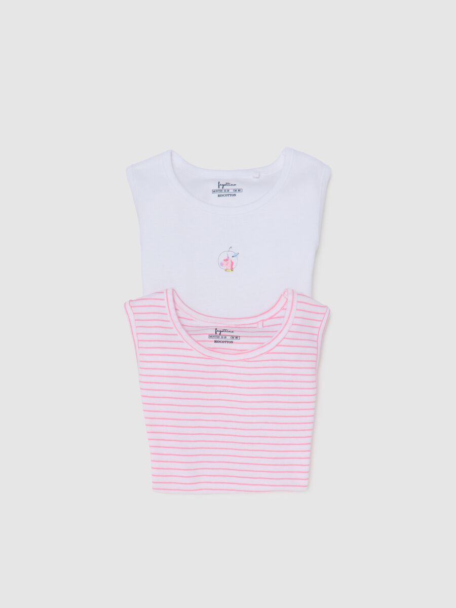 Multicolour pure cotton baby bodysuit set_2