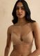 Beige regular fit bra_0