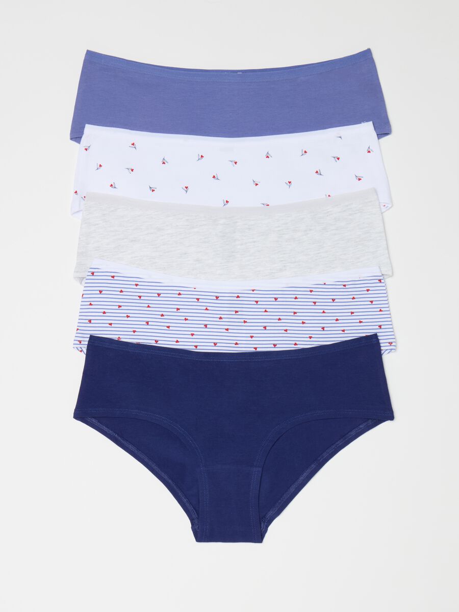 Five-pack knicker shorts with print_0