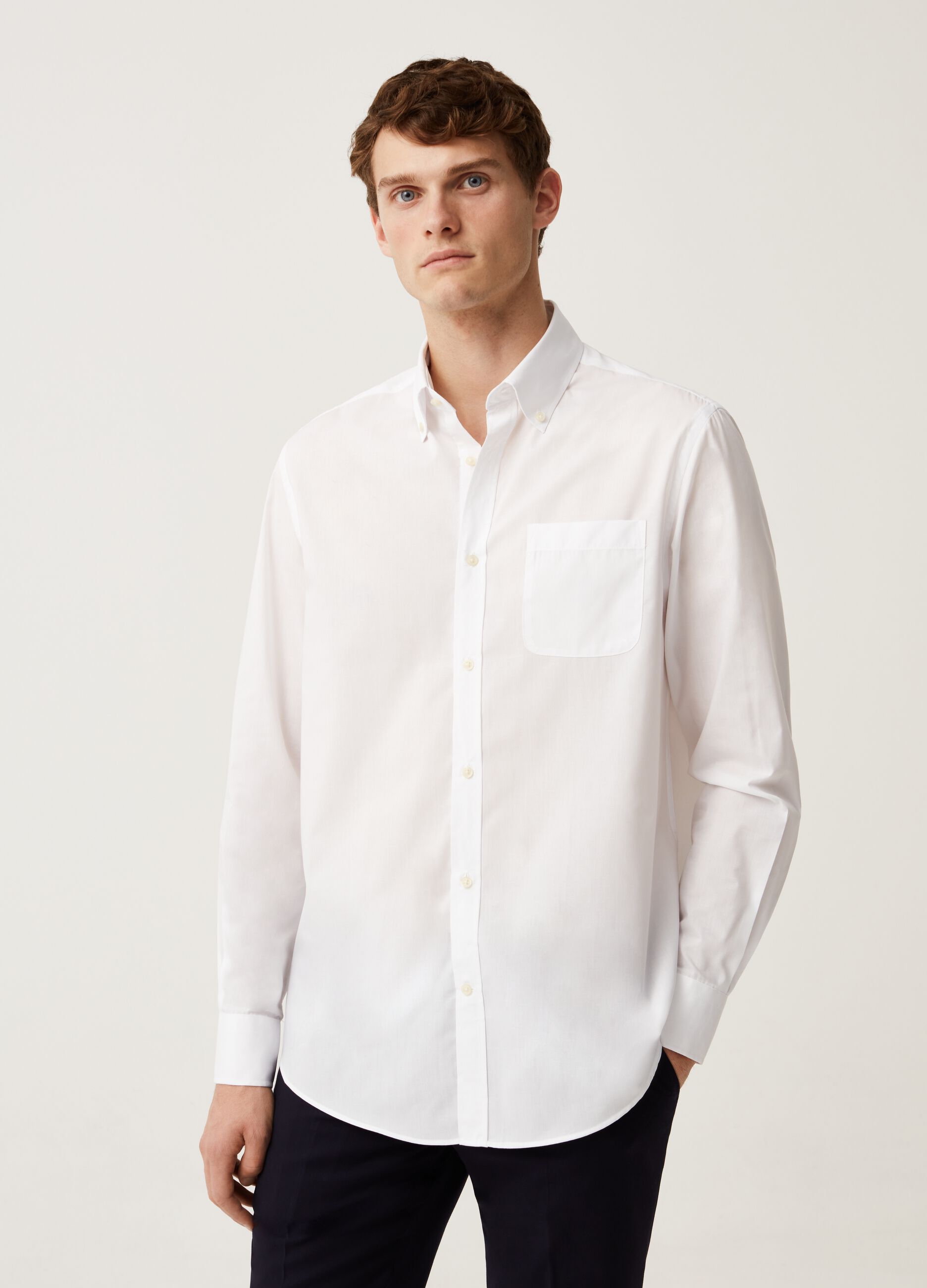 Camicia regular fit con taschino_1