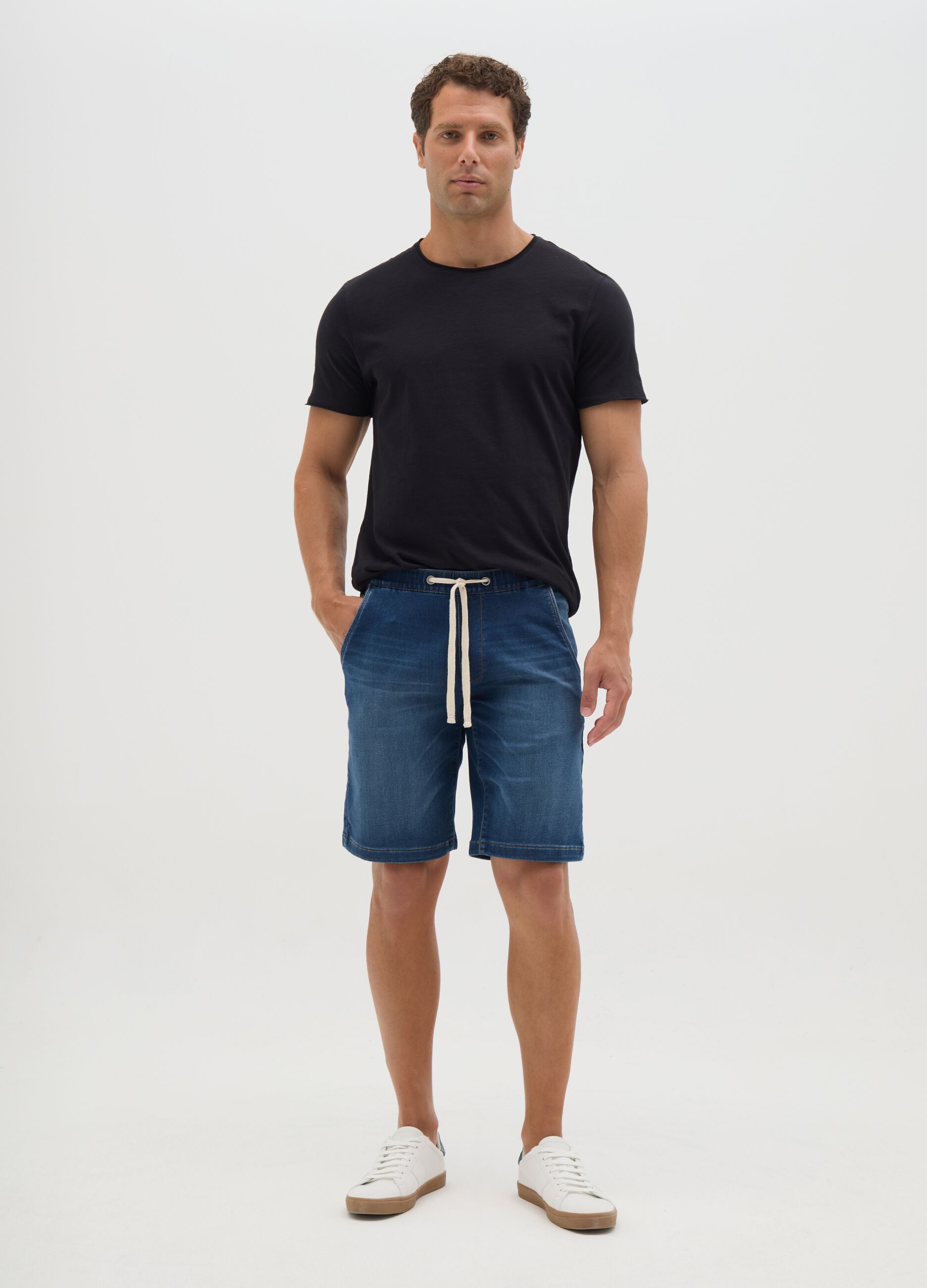 Bermuda da uomo in denim regular fit