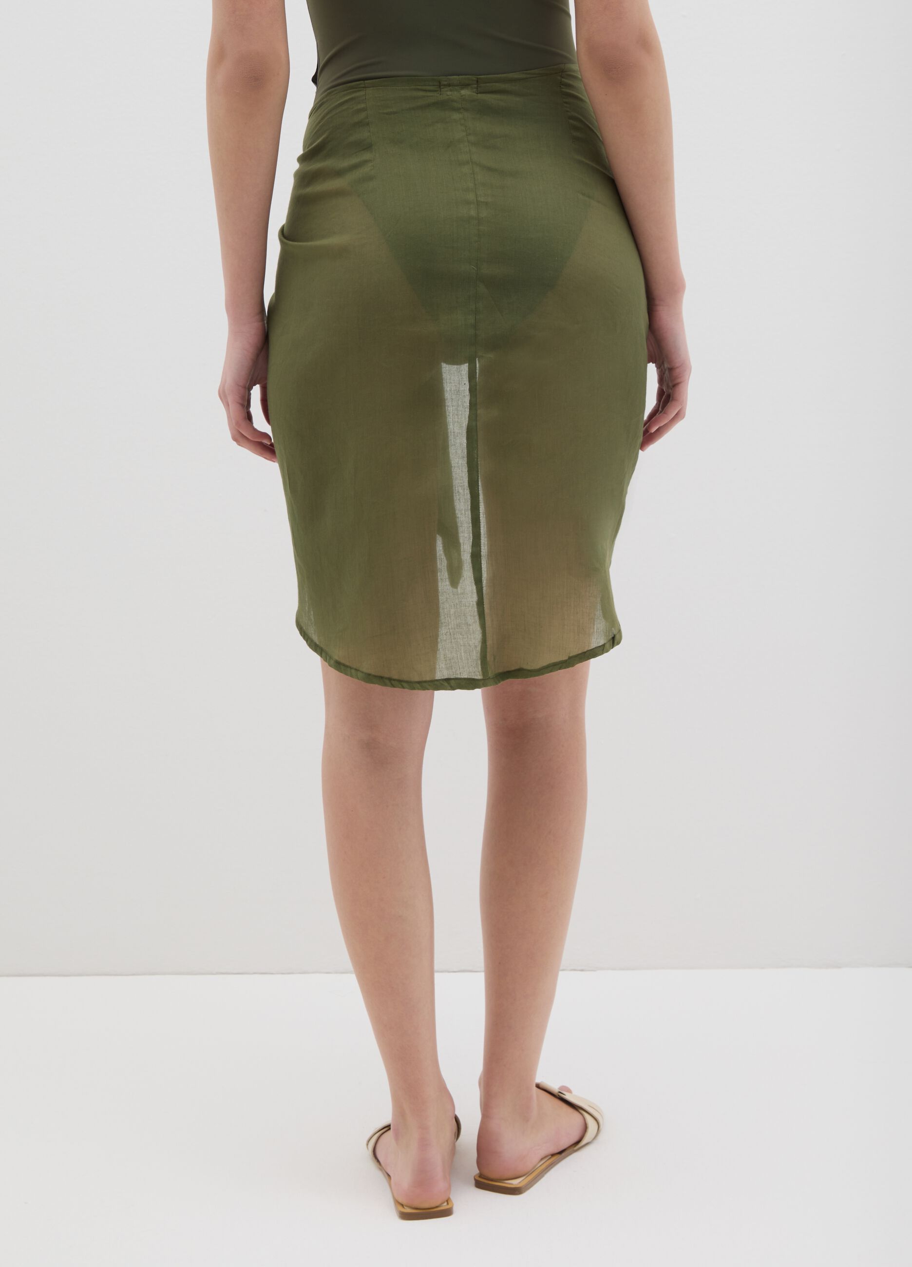 Green cotton cover-up from Ovs
