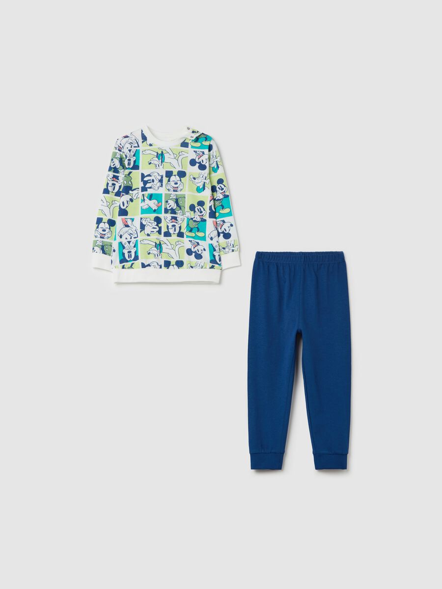 Cotton pyjamas with Mickey Mouse and Pluto print_0