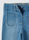 Girl's regular fit blue cotton blend trousers_2