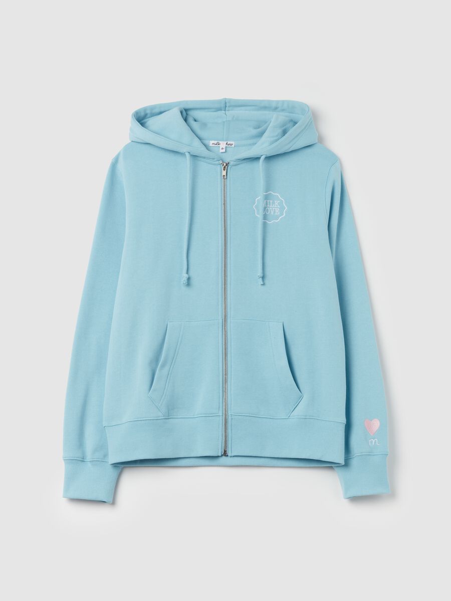 Hooded sweatshirt with zip closure_4