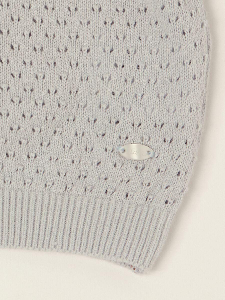Grey pure cotton cardigan_1