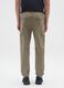Green cotton cargo trousers relaxed fit_2