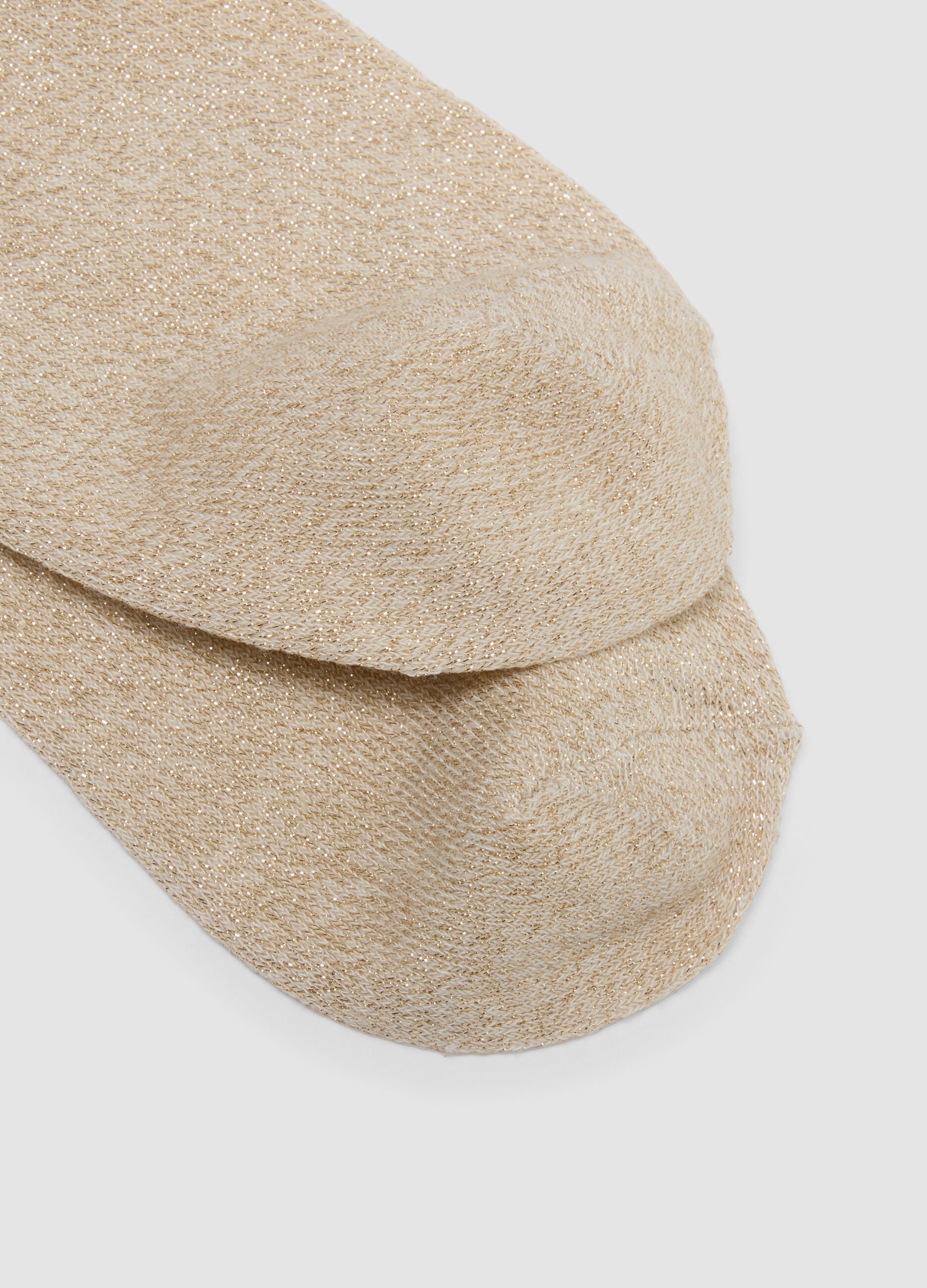 Calzini beige in cotone organico