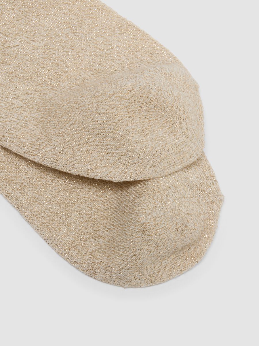 Calzini beige in cotone organico_1