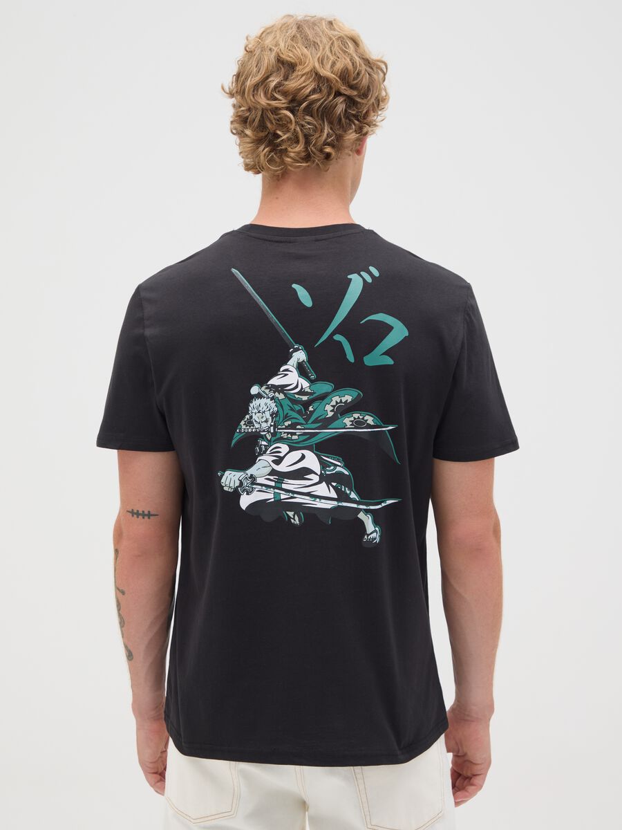 Men's pure cotton black regular fit t-shirt_3