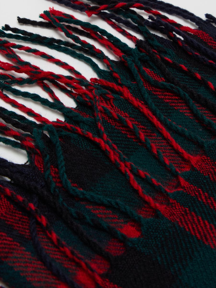 Scarf with check pattern_2