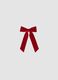 Red hair bow with rhinestones_0