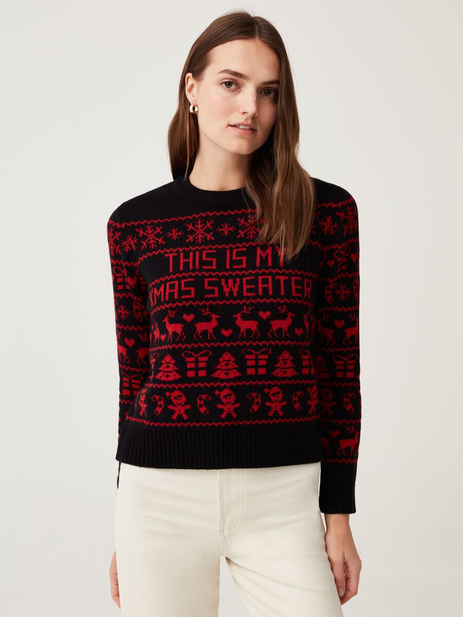 Christmas Jumper con disegno natalizio_1