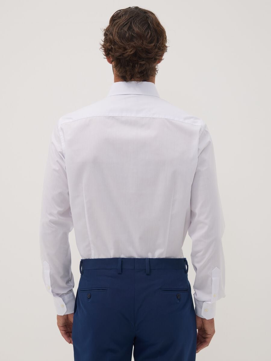 Camicia bianca button down slim fit a maniche lunghe Easy Iron_3