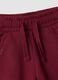 Red pure cotton jogger trousers_3
