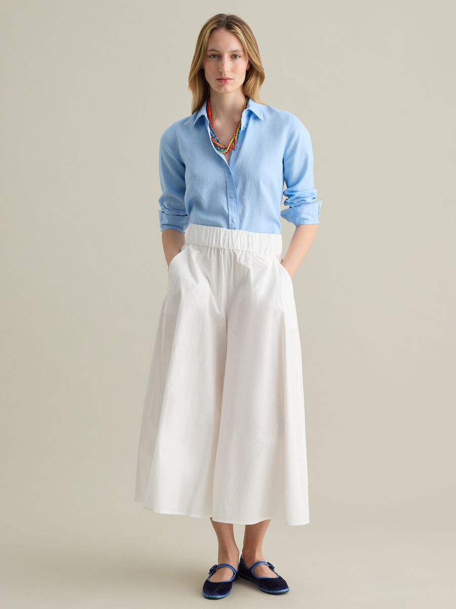 Light blue regular-fit shirt in linen_1