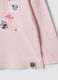 Maglietta rosa in cotone organico elasticizzato con stampe Minnie per bimba_2