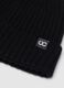 Black pure wool beanie_1