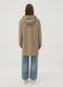 Giacca lunga beige con cappuccio e zip_3