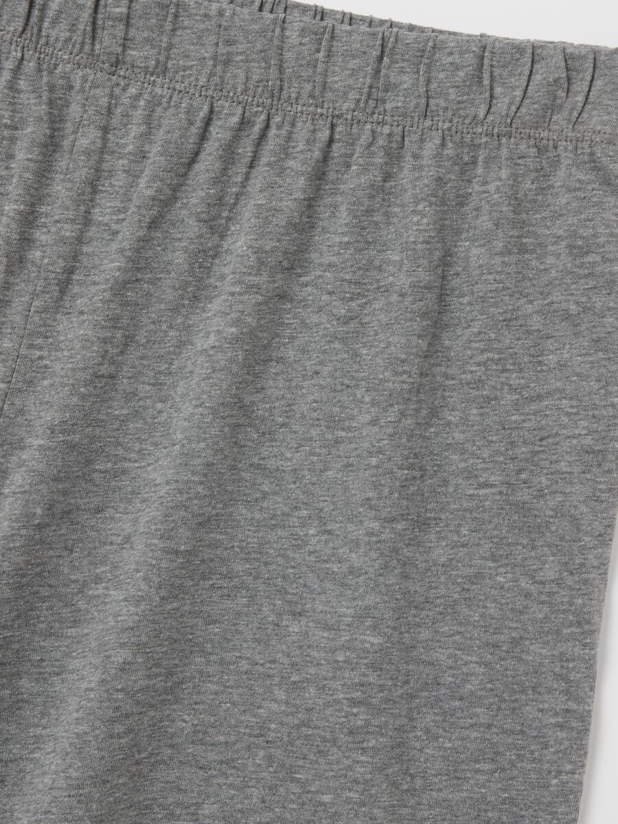 Short cotton pyjamas with V neckline_5