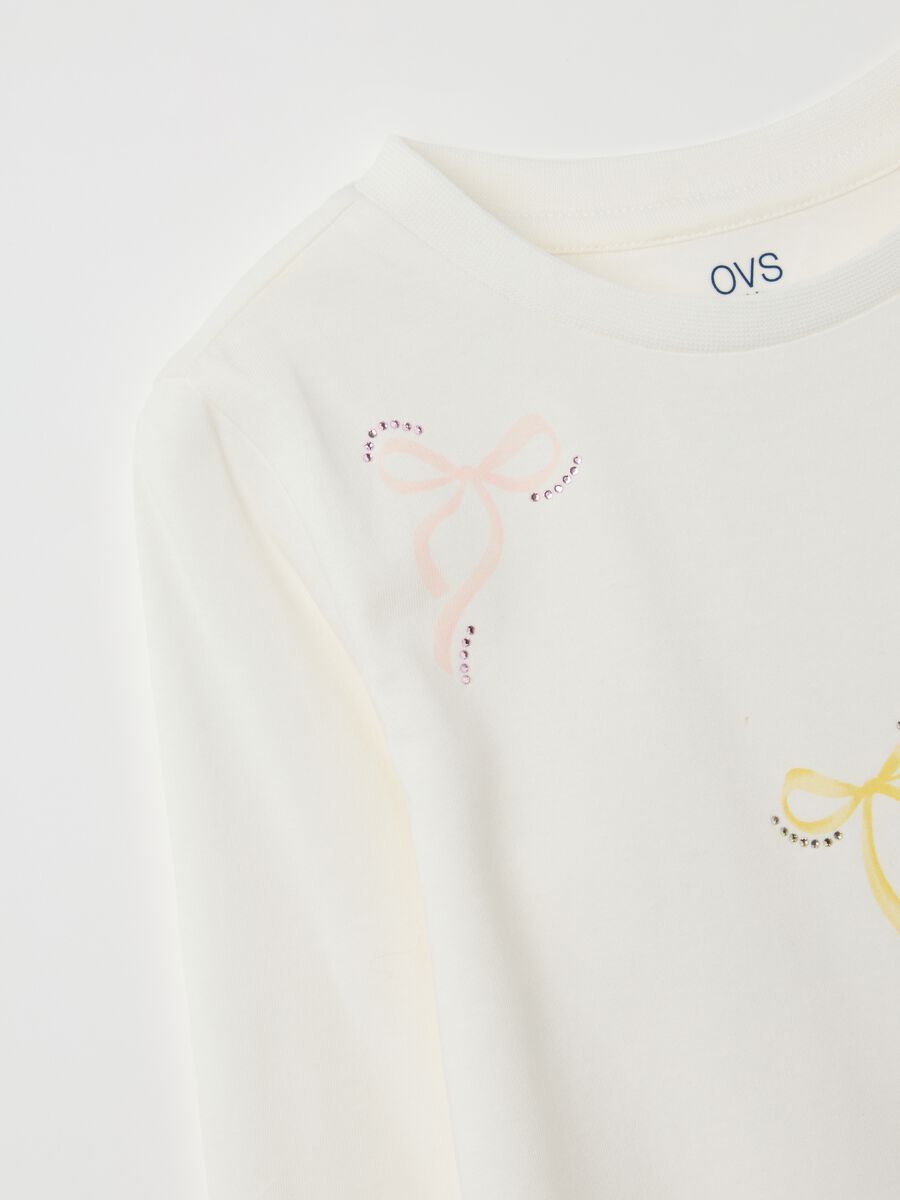 Girl's white pure cotton T-shirt regular fit_3