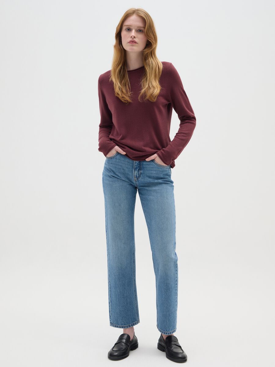 Maglione bordeaux fitted_1