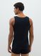 Men's black pure cotton tank tops triple pack - regular fit_2