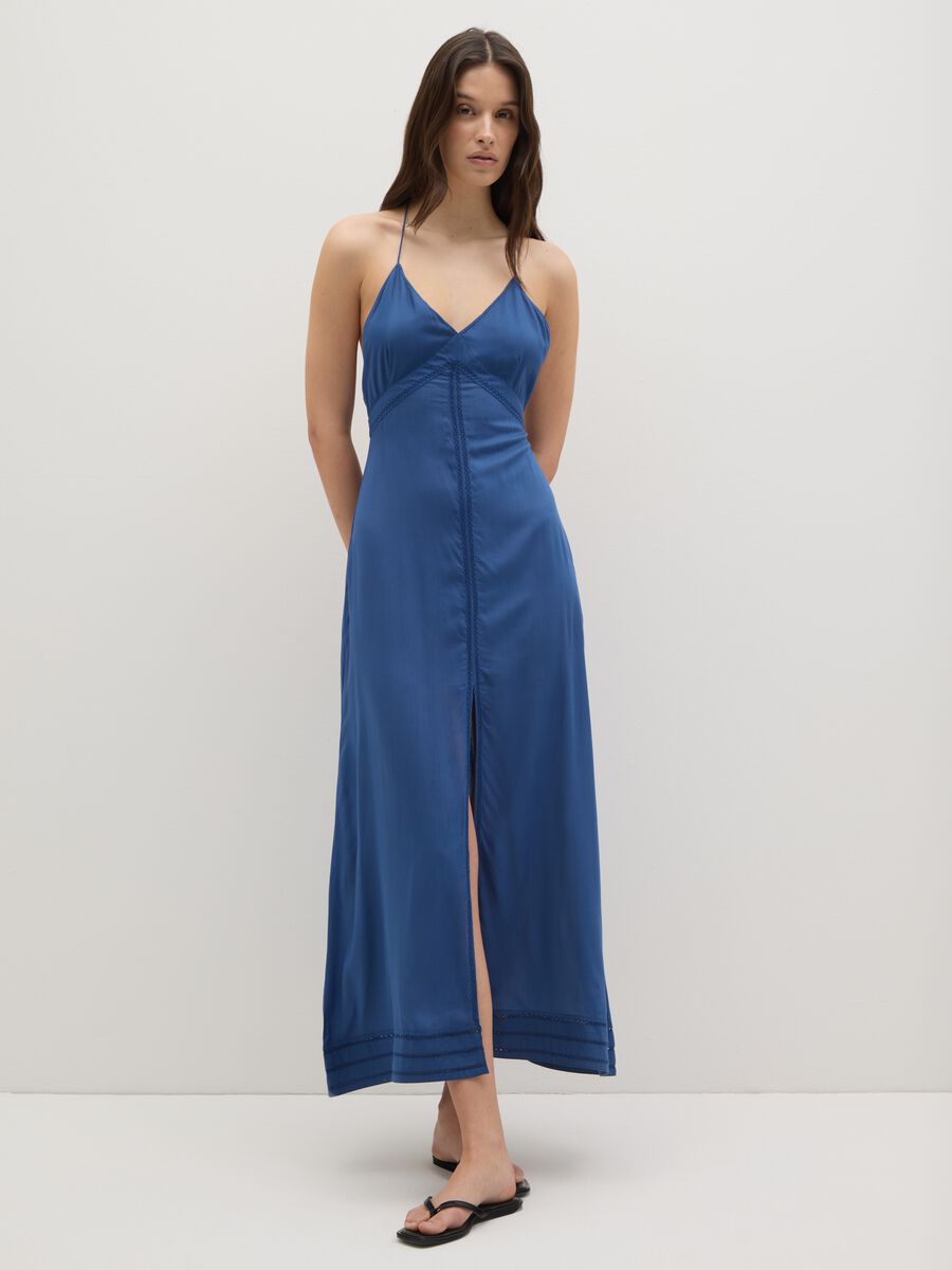 Long viscose beach cover-up dress_0
