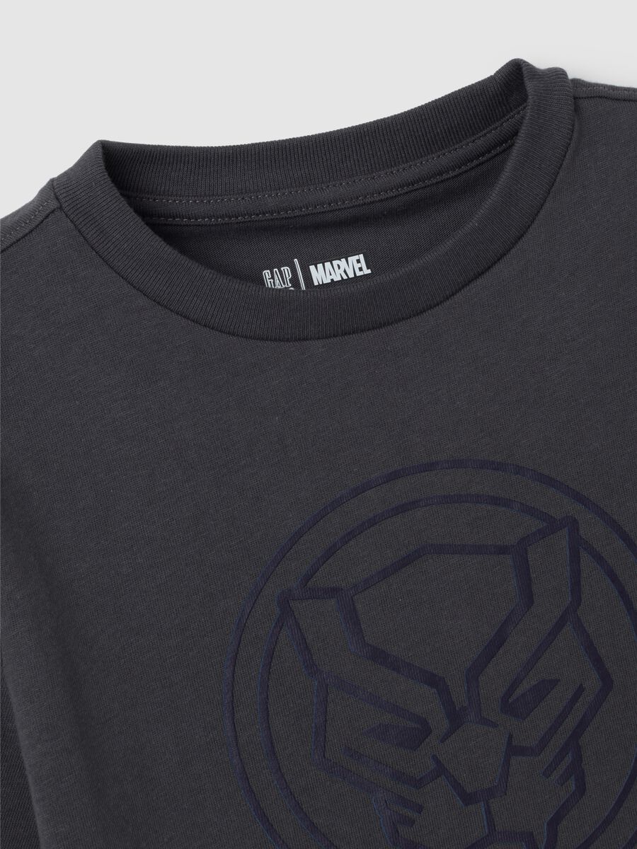 Cotton T-shirt with Black Panther print_2