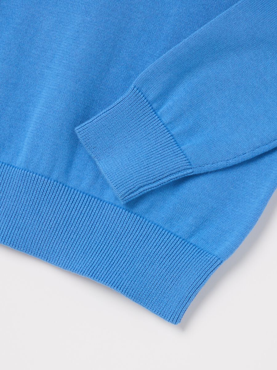 Solid colour cotton pullover_2