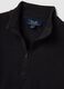 Black high-neck fleece with half-zip regular fit_5