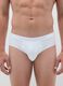White Cotton Regular Fit Briefs_1