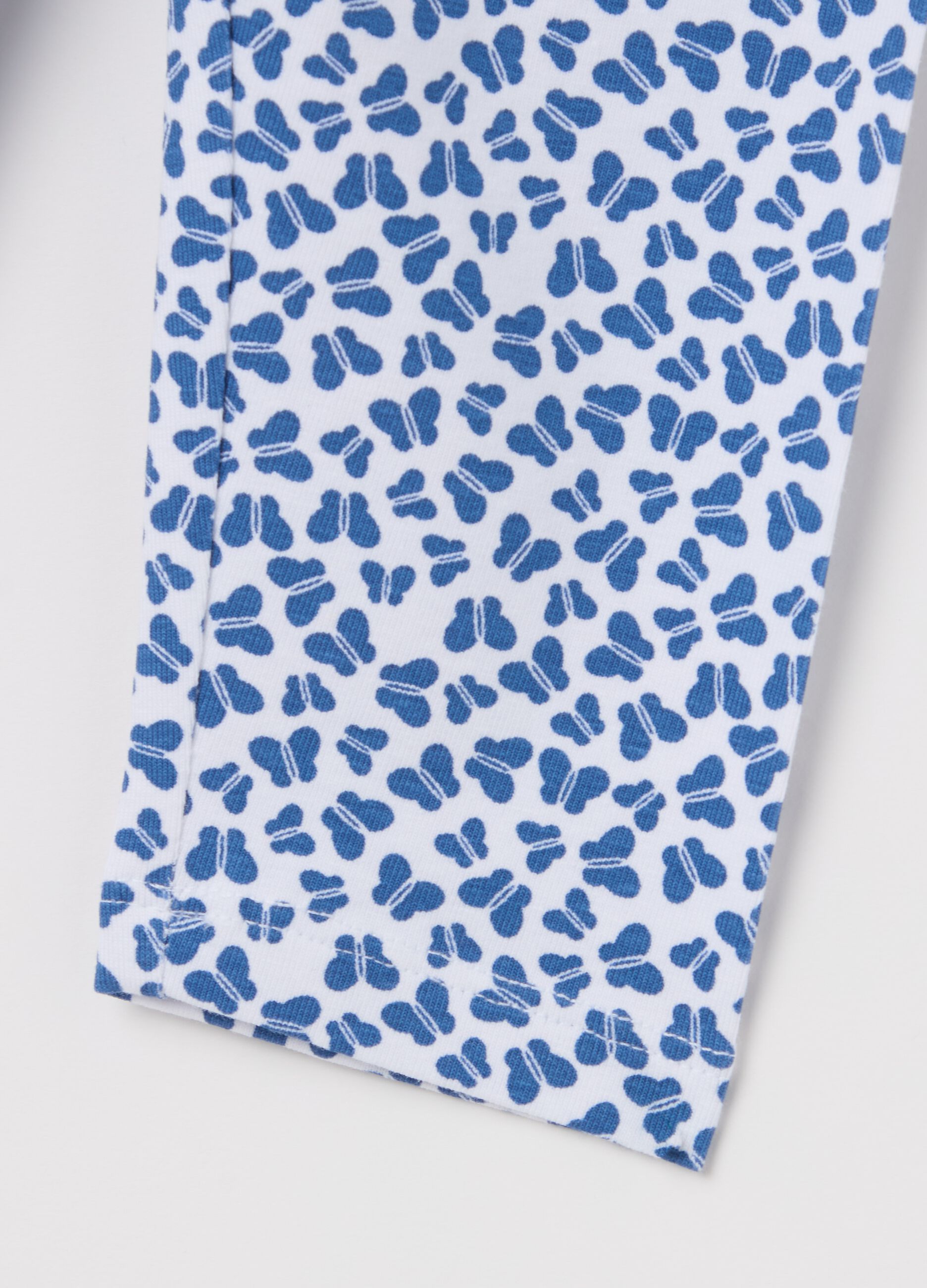 Printed stretch cotton leggings