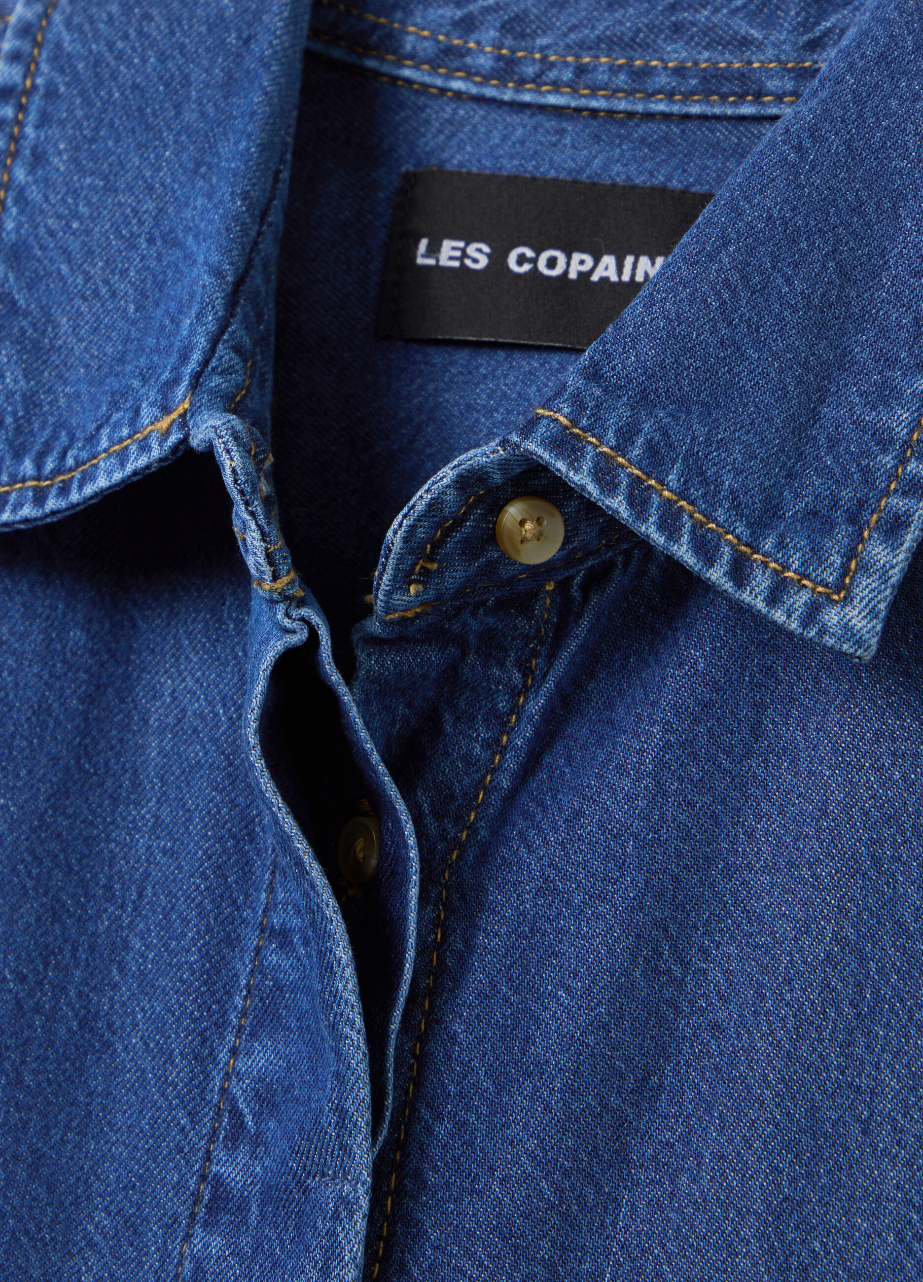 Women's Oversized Blue Denim Shirt