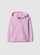 Girls' purple hoodie in pure cotton with regular fit_0