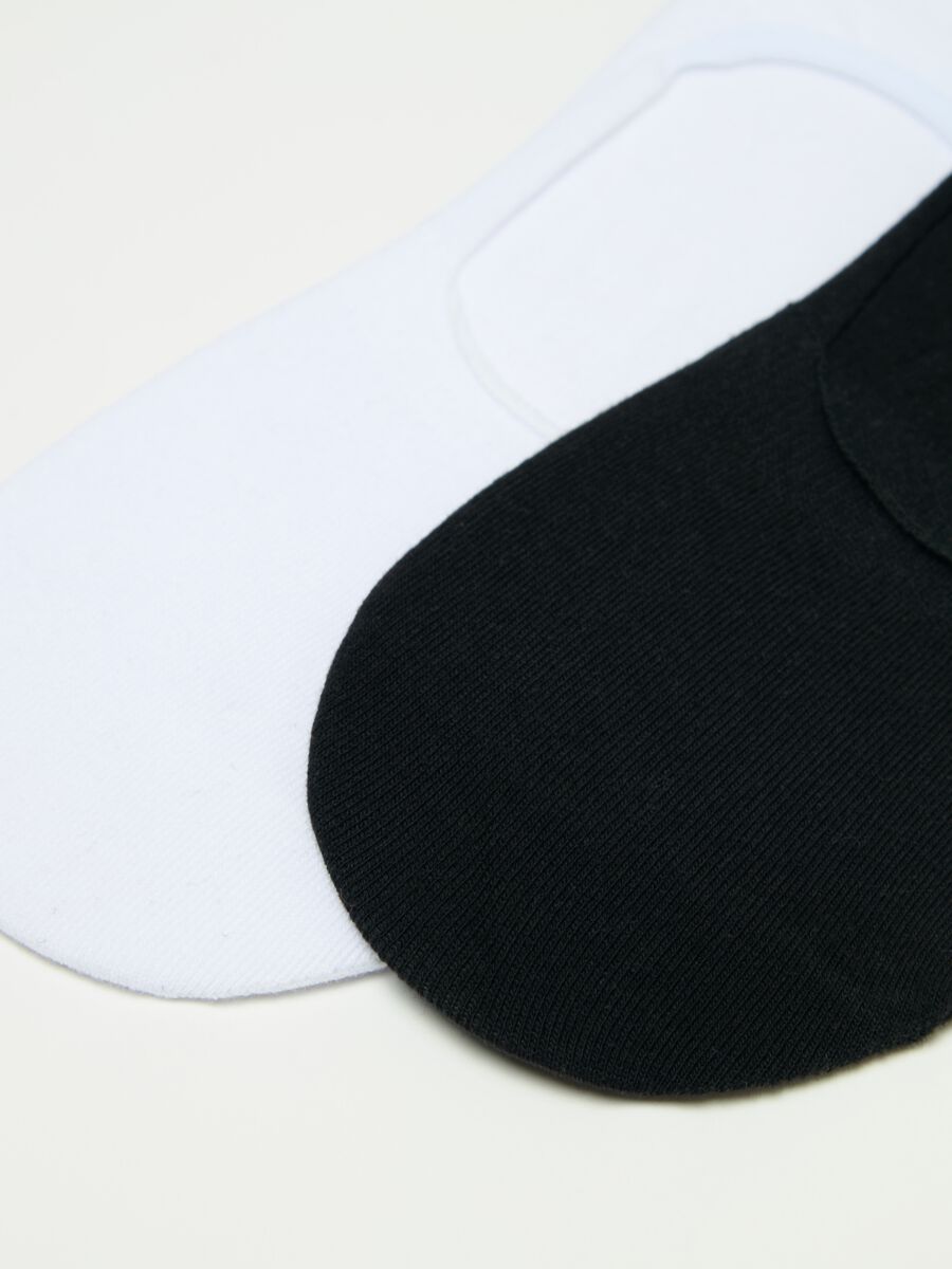 Two-pair pack white and black shoe liners_2