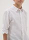 Boy's regular fit white linen cotton blend shirt_1