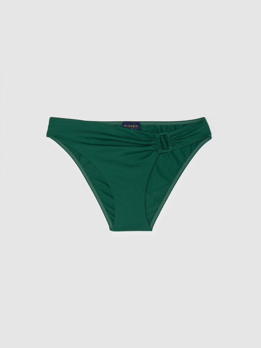 Women’s briefs in green stretch fabric with bow detail_4