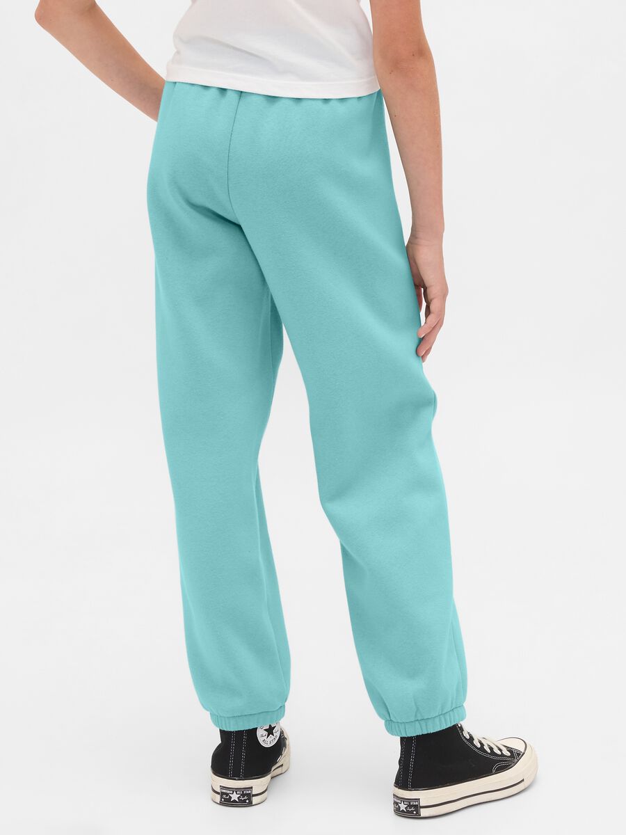 Blue Cotton Blend Trousers_2