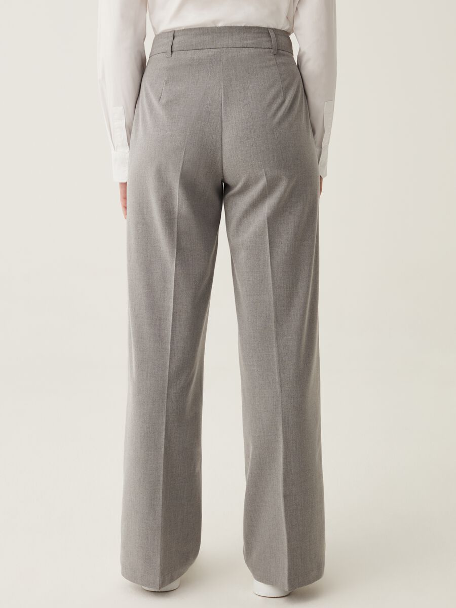 Pantaloni wide leg a vita alta_2