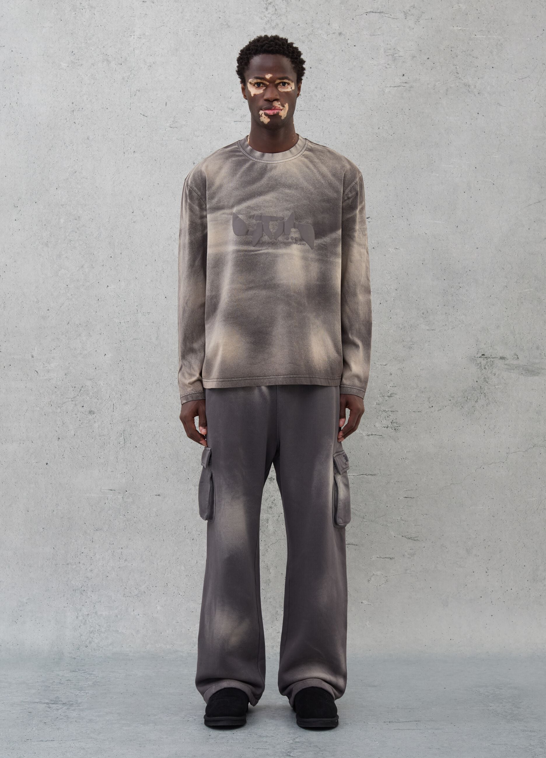 Cargo Sweatpants Vintage Grey & Sand dye