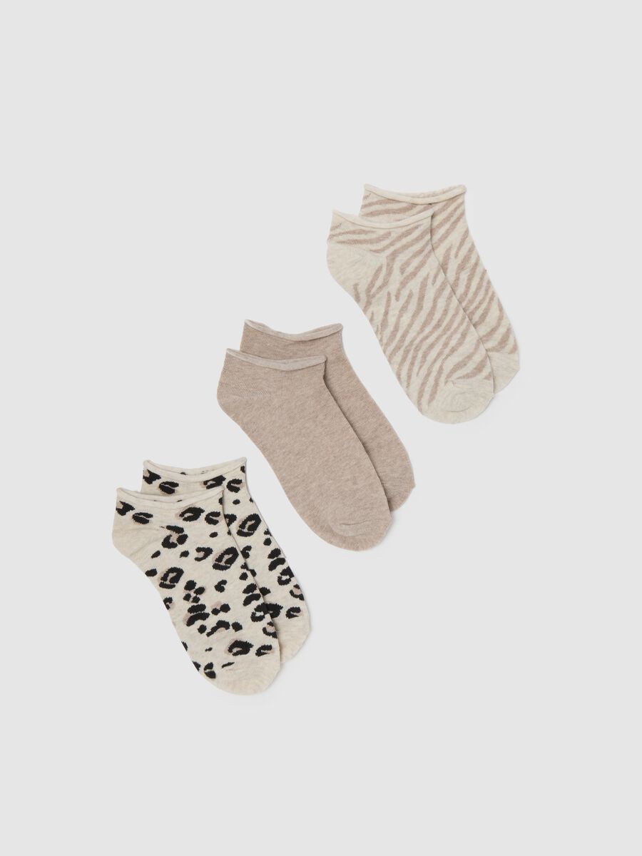 Multipack of multicoloured elasticated cotton socks_0